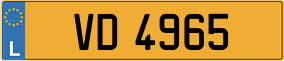 Truck License Plate